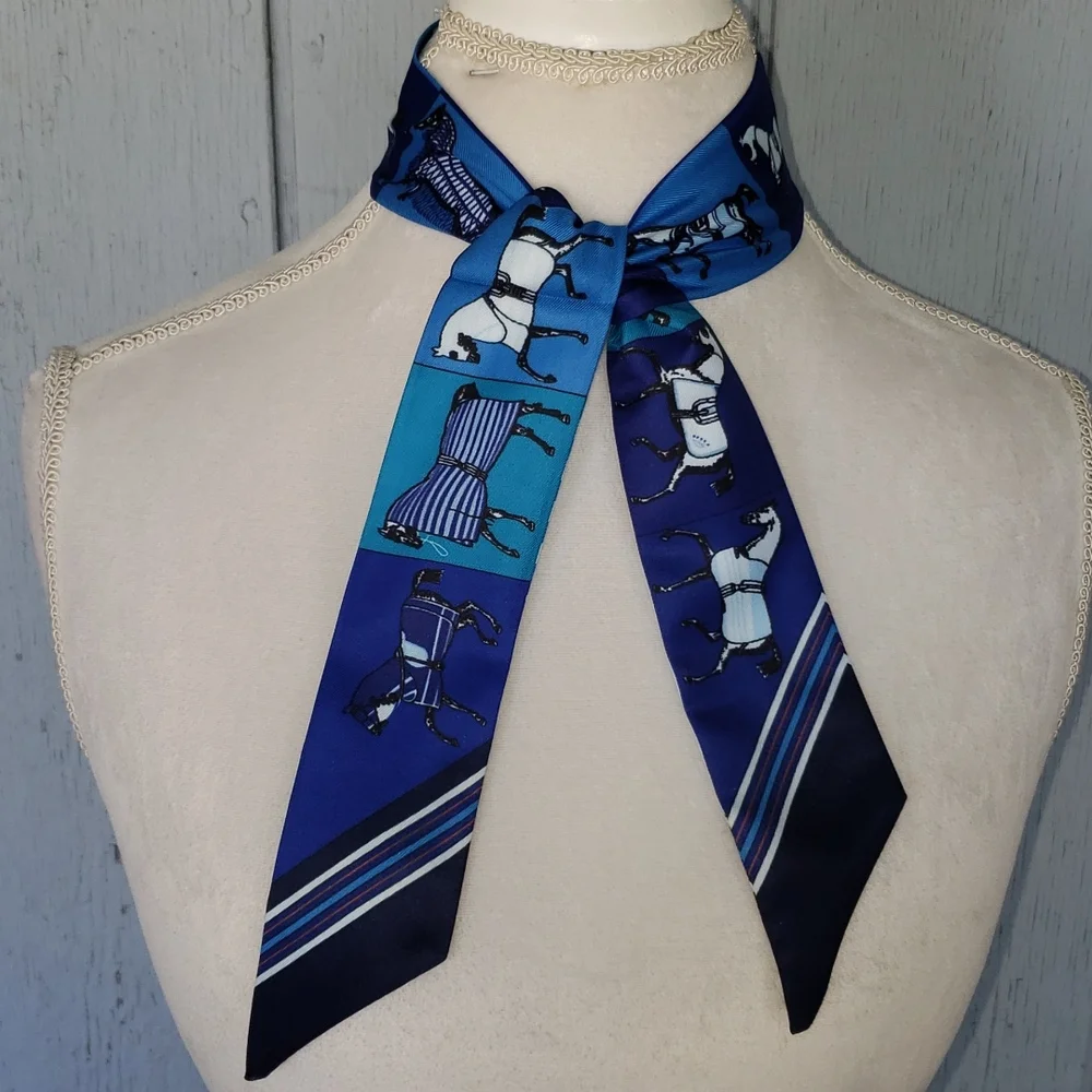 * Show Horse Skinny Scarf Horse Purse Scarf Horse Purse Ribbon aqha nrha Caballo - Picture 4 of 8